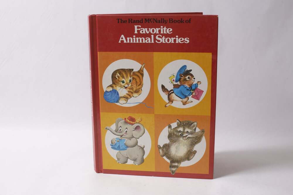 Rand McNally Book of Favorite Animal Stories – 1980s Picture Book, Vintage,